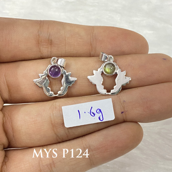 Wholesale Multi-Gemstone 925 Silver Abstract Winged Openwork Pendants | MYS P124 Wholesale Multi-Gemstone 925 Silver Abstract Winged Openwork Pendants | MYS P124