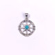 Wholesale 925 Sterling Silver Mariner's Compass Pendant | Multi Gemstone Nautical Totem Jewelry (MYS P140) Wholesale 925 Sterling Silver Mariner's Compass Pendant | Multi Gemstone Nautical Totem Jewelry (MYS P140)