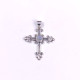 Wholesale 925 Sterling Silver Fleur-de-Lis Cross Pendant | Multi Gemstone Vintage Religious Jewelry (MYS P141)