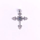 Wholesale 925 Sterling Silver Fleur-de-Lis Cross Pendant | Multi Gemstone Vintage Religious Jewelry (MYS P141)