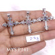 Wholesale 925 Sterling Silver Fleur-de-Lis Cross Pendant | Multi Gemstone Vintage Religious Jewelry (MYS P141)