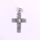 925 Sterling Silver Filigree Scroll Cross Pendant | Multi Gemstone Vintage Religious Jewelry (MYS P142) 925 Sterling Silver Filigree Scroll Cross Pendant | Multi Gemstone Vintage Religious Jewelry (MYS P142)