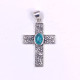 925 Sterling Silver Filigree Scroll Cross Pendant | Multi Gemstone Vintage Religious Jewelry (MYS P142) 925 Sterling Silver Filigree Scroll Cross Pendant | Multi Gemstone Vintage Religious Jewelry (MYS P142)
