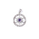 Wholesale 925 Sterling Silver Compass Rose Pendant | Multi Gemstone Nautical Travel Totem Jewelry (MYS P143) Wholesale 925 Sterling Silver Compass Rose Pendant | Multi Gemstone Nautical Travel Totem Jewelry (MYS P143)