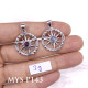 Wholesale 925 Sterling Silver Compass Rose Pendant | Multi Gemstone Nautical Travel Totem Jewelry (MYS P143) Wholesale 925 Sterling Silver Compass Rose Pendant | Multi Gemstone Nautical Travel Totem Jewelry (MYS P143)