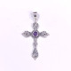 Wholesale 925 Sterling Silver Gothic Baroque Cross Pendant | Multi Gemstone Vintage Religious Jewelry (MYS P144) Wholesale 925 Sterling Silver Gothic Baroque Cross Pendant | Multi Gemstone Vintage Religious Jewelry (MYS P144)