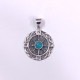 Wholesale 925 Sterling Silver Mariner's Compass Medallion | Multi Gemstone Vintage Travel Totem Jewelry (MYS P146) Wholesale 925 Sterling Silver Mariner's Compass Medallion | Multi Gemstone Vintage Travel Totem Jewelry (MYS P146)