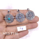 Wholesale 925 Sterling Silver Mariner's Compass Medallion | Multi Gemstone Vintage Travel Totem Jewelry (MYS P146) Wholesale 925 Sterling Silver Mariner's Compass Medallion | Multi Gemstone Vintage Travel Totem Jewelry (MYS P146)