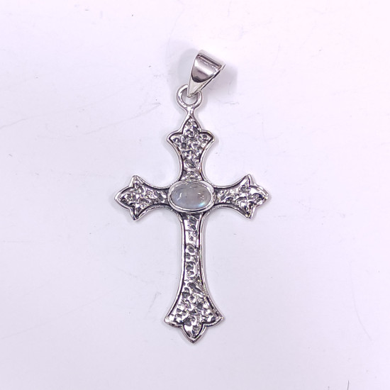 Wholesale 925 Sterling Silver Hammered Texture Cross Pendant | Multi Gemstone Vintage Religious Jewelry (MYS P147) Wholesale 925 Sterling Silver Hammered Texture Cross Pendant | Multi Gemstone Vintage Religious Jewelry (MYS P147)