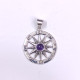 Wholesale 925 Sterling Silver Mariner's Compass Pendant | Multi Gemstone Studded Travel Totem Jewelry (MYS P150) Wholesale 925 Sterling Silver Mariner's Compass Pendant | Multi Gemstone Studded Travel Totem Jewelry (MYS P150)