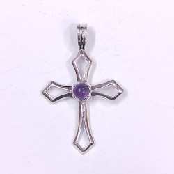 Wholesale 925 Sterling Silver Open Diamond Cross Pendant | Multi Gemstone Minimalist Religious Jewelry (MYS P151) Wholesale 925 Sterling Silver Open Diamond Cross Pendant | Multi Gemstone Minimalist Religious Jewelry (MYS P151)