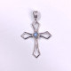 Wholesale 925 Sterling Silver Open Diamond Cross Pendant | Multi Gemstone Minimalist Religious Jewelry (MYS P151) Wholesale 925 Sterling Silver Open Diamond Cross Pendant | Multi Gemstone Minimalist Religious Jewelry (MYS P151)