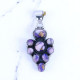 Wholesale 925 Sterling Silver Purple Copper Turquoise Vintage Cluster Pendant | MYS P190 Wholesale 925 Sterling Silver Purple Copper Turquoise Vintage Cluster Pendant | MYS P190