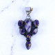 925 Sterling Silver Purple Copper Turquoise Vintage Cluster Pendant| MYS P195 925 Sterling Silver Purple Copper Turquoise Vintage Cluster Pendant| MYS P195
