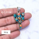 Oyster Turquoise Gemstone Handmade Design 925 Sterling Silver Fine Pendants| MYS P198 Oyster Turquoise Gemstone Handmade Design 925 Sterling Silver Fine Pendants| MYS P198