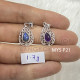 Wholesale 925 Sterling Silver Gemstone Pendant | Vintage Openwork Teardrop Filigree Scrollwork Pear-Cut Natural Labradorite & Amethyst Charm (MYS P21) Wholesale 925 Sterling Silver Gemstone Pendant | Vintage Openwork Teardrop Filigree Scrollwork Pear-Cut Natural Labradorite & Amethyst Charm (MYS P21)
