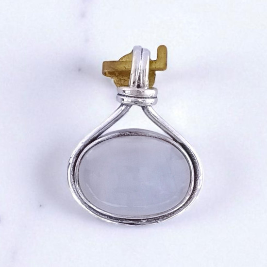 Wholesale 925 Sterling Silver Moonstone Pendant | Oval Wire Wrapped Boho Jewelry (MYS P217) Wholesale 925 Sterling Silver Moonstone Pendant | Oval Wire Wrapped Boho Jewelry (MYS P217)