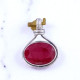 Wholesale 925 Sterling Silver Ruby Pendant | Oval Wire Wrapped Boho Jewelry (MYS P218) Wholesale 925 Sterling Silver Ruby Pendant | Oval Wire Wrapped Boho Jewelry (MYS P218)