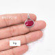 Wholesale 925 Sterling Silver Ruby Pendant | Oval Wire Wrapped Boho Jewelry (MYS P218) Wholesale 925 Sterling Silver Ruby Pendant | Oval Wire Wrapped Boho Jewelry (MYS P218)