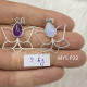 Wholesale 925 Sterling Silver Gemstone Pendant | Minimalist Openwork Blooming Lotus Petal Pear-Cut Natural Amethyst & Rainbow Moonstone Charm (MYS P22) Wholesale 925 Sterling Silver Gemstone Pendant | Minimalist Openwork Blooming Lotus Petal Pear-Cut Natural Amethyst & Rainbow Moonstone Charm (MYS P22)