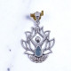 Wholesale 925 Sterling Silver Yoga Goddess Pendant | Natural Blue Topaz Lotus Boho Jewelry (MYS P220) Wholesale 925 Sterling Silver Yoga Goddess Pendant | Natural Blue Topaz Lotus Boho Jewelry (MYS P220)