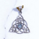 Wholesale 925 Sterling Silver Triquetra Pendant | Natural Blue Topaz Mystic Symbols Jewelry (MYS P227) Wholesale 925 Sterling Silver Triquetra Pendant | Natural Blue Topaz Mystic Symbols Jewelry (MYS P227)