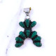 Wholesale 925 Sterling Silver Malachite Pendant | Native Southwestern Style Cluster Jewelry (MYS P231) Wholesale 925 Sterling Silver Malachite Pendant | Native Southwestern Style Cluster Jewelry (MYS P231)