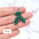 Wholesale 925 Sterling Silver Malachite Pendant | Native Southwestern Style Cluster Jewelry (MYS P231) Wholesale 925 Sterling Silver Malachite Pendant | Native Southwestern Style Cluster Jewelry (MYS P231)