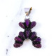 925 Sterling Silver Purple Copper Turquoise Pendant | Native Southwestern Style Cluster Jewelry (MYS P232) 925 Sterling Silver Purple Copper Turquoise Pendant | Native Southwestern Style Cluster Jewelry (MYS P232)
