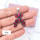 Wholesale 925 Sterling Silver Ruby Pendant | Native Southwestern Style Cluster Jewelry (MYS P234) Wholesale 925 Sterling Silver Ruby Pendant | Native Southwestern Style Cluster Jewelry (MYS P234)