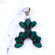 Wholesale 925 Sterling Silver Emerald Pendant | Native Southwestern Style Cluster Jewelry (MYS P238) Wholesale 925 Sterling Silver Emerald Pendant | Native Southwestern Style Cluster Jewelry (MYS P238)