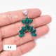 Wholesale 925 Sterling Silver Emerald Pendant | Native Southwestern Style Cluster Jewelry (MYS P238) Wholesale 925 Sterling Silver Emerald Pendant | Native Southwestern Style Cluster Jewelry (MYS P238)