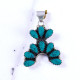 Wholesale 925 Sterling Silver Turquoise Pendant | Native Southwestern Style Cluster Jewelry (MYS P239) Wholesale 925 Sterling Silver Turquoise Pendant | Native Southwestern Style Cluster Jewelry (MYS P239)