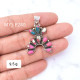 Natural Cotton Candy Turquoise 925 Solid Sterling Silver Gemstone Pendant Fine Jewelry for Women (MYS P240) Natural Cotton Candy Turquoise 925 Solid Sterling Silver Gemstone Pendant Fine Jewelry for Women (MYS P240)