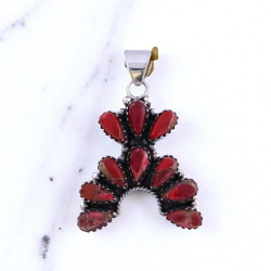 Wholesale 925 Sterling Silver Spiny Oyster Turquoise Handmade Pendant (MYS P243) Wholesale 925 Sterling Silver Spiny Oyster Turquoise Handmade Pendant (MYS P243)