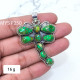 Wholesale Large 925 Sterling Silver Dragonfly Pendant | Green Mojave Turquoise Statement Animal Jewelry (MYS P250) Wholesale Large 925 Sterling Silver Dragonfly Pendant | Green Mojave Turquoise Statement Animal Jewelry (MYS P250)