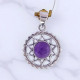 Wholesale 925 Sterling Silver Gemstone Pendant Starburst Sacred Geometry Natural Gemstone Charm Pendant (MYS P26) Wholesale 925 Sterling Silver Gemstone Pendant Starburst Sacred Geometry Natural Gemstone Charm Pendant (MYS P26)
