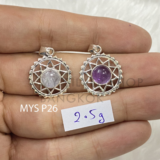 Wholesale 925 Sterling Silver Gemstone Pendant Starburst Sacred Geometry Natural Gemstone Charm Pendant (MYS P26) Wholesale 925 Sterling Silver Gemstone Pendant Starburst Sacred Geometry Natural Gemstone Charm Pendant (MYS P26)
