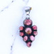 Wholesale 925 Sterling Silver Pink Mojave Turquoise Pendant | Native Southwestern Style Cluster Jewelry (MYS P260) Wholesale 925 Sterling Silver Pink Mojave Turquoise Pendant | Native Southwestern Style Cluster Jewelry (MYS P260)