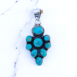 925 Charm Pendants Wholesale Fine Silver Jewelry And Blue Copper Turquoise Gemstone (MYS P264) 925 Charm Pendants Wholesale Fine Silver Jewelry And Blue Copper Turquoise Gemstone (MYS P264)