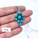 925 Charm Pendants Wholesale Fine Silver Jewelry And Blue Copper Turquoise Gemstone (MYS P264) 925 Charm Pendants Wholesale Fine Silver Jewelry And Blue Copper Turquoise Gemstone (MYS P264)