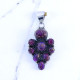 Natural Purple Copper Turquoise Gemstone Pendants 925 Sterling Silver Jewelry (MYS P265) Natural Purple Copper Turquoise Gemstone Pendants 925 Sterling Silver Jewelry (MYS P265)