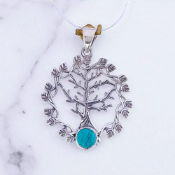 925 Sterling Silver Gemstone Pendant Tree of Life Design Natural Gemstone Charm Pendant (MYS P28) 925 Sterling Silver Gemstone Pendant Tree of Life Design Natural Gemstone Charm Pendant (MYS P28)