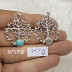 925 Sterling Silver Gemstone Pendant Tree of Life Design Natural Gemstone Charm Pendant (MYS P28) 925 Sterling Silver Gemstone Pendant Tree of Life Design Natural Gemstone Charm Pendant (MYS P28)