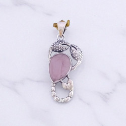 Wholesale 925 Sterling Silver Gemstone Pendant Scorpion Zodiac Pear-Cut Natural Gemstone Charm Pendant (MYS P31)