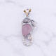 Wholesale 925 Sterling Silver Gemstone Pendant Scorpion Zodiac Pear-Cut Natural Gemstone Charm Pendant (MYS P31)