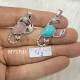 Wholesale 925 Sterling Silver Gemstone Pendant Scorpion Zodiac Pear-Cut Natural Gemstone Charm Pendant (MYS P31)
