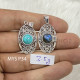 Wholesale 925 Sterling Silver Gemstone Pendant | Vintage Openwork Oval Heart Filigree Scrollwork Round Natural Turquoise & Labradorite Charm (MYS P34) Wholesale 925 Sterling Silver Gemstone Pendant | Vintage Openwork Oval Heart Filigree Scrollwork Round Natural Turquoise & Labradorite Charm (MYS P34)