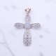 Wholesale 925 Sterling Silver Gemstone Pendant | Vintage Openwork Filigree Lace Scrollwork Cross Natural Gemstone Charm Pendant (MYS P8) Wholesale 925 Sterling Silver Gemstone Pendant | Vintage Openwork Filigree Lace Scrollwork Cross Natural Gemstone Charm Pendant (MYS P8)