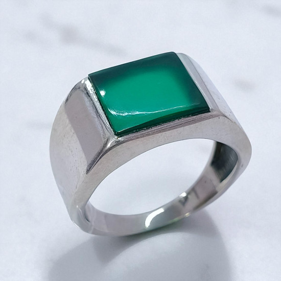 Wholesale Multi-Gemstone 925 Silver Square Minimalist Signet Rings | MYS SR201 Wholesale Multi-Gemstone 925 Silver Square Minimalist Signet Rings | MYS SR201